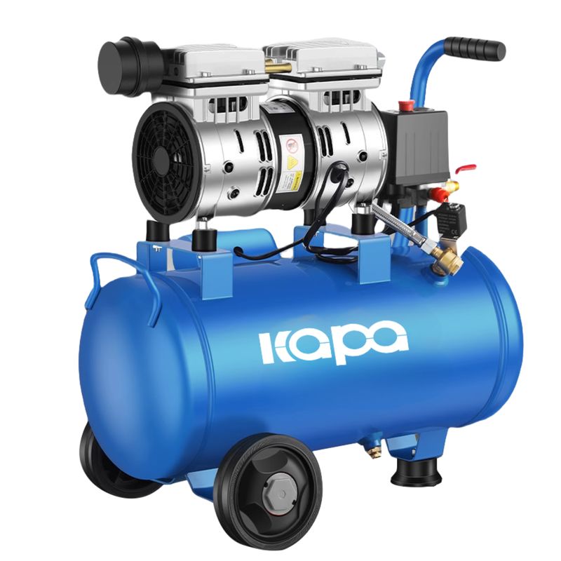 Low Price Cheap 220V 50Hz Portable Piston Air Compressor 8Bar 24L Oilless Silent Air Compressor Oil Free